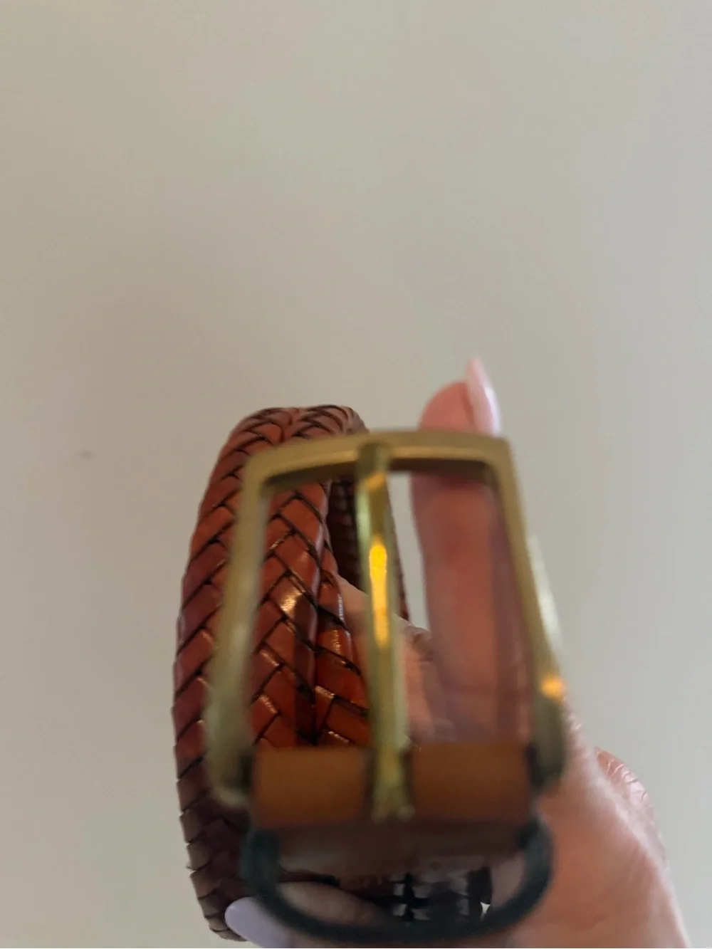 Brooks Brothers Men’s Braided Leather  Belt - Brown size 36